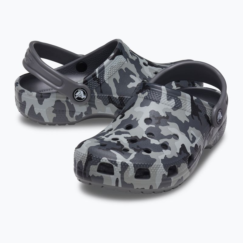 Детски джапанки Crocs Classic Camo Clog T grey 207593-097 12