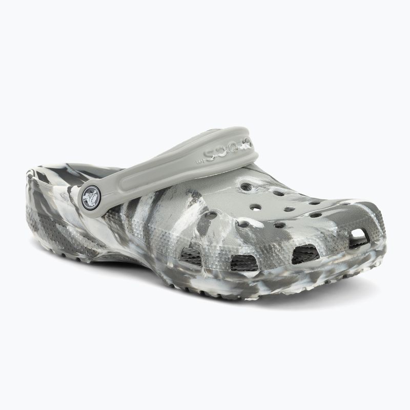 Джапанки Crocs Classic Marbled Clog light grey/multi