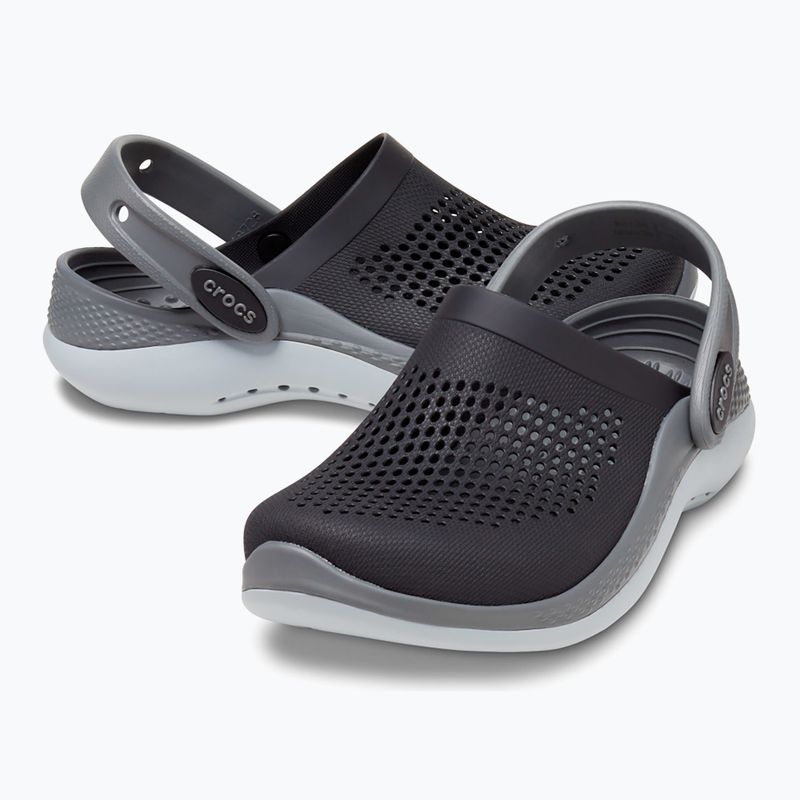 Детски джапанки Crocs LiteRide 360 Clog Kids black/slate grey 9