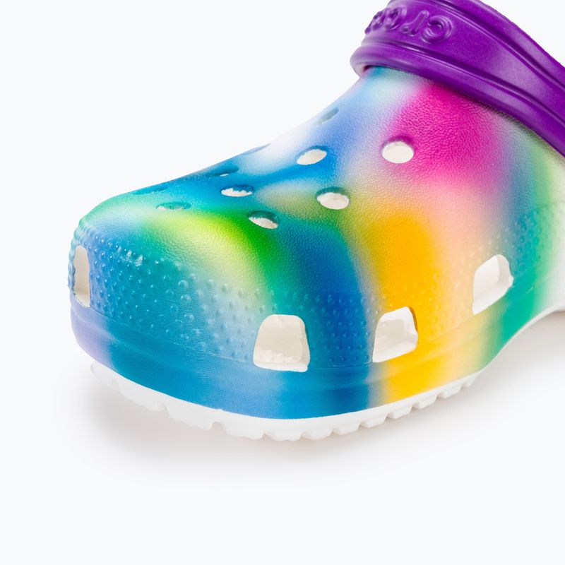 Детски чехли Crocs Classic Solarized Clog white/multi 8
