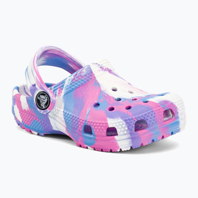 Crocs Classic Marbled Clog T цветни детски джапанки 206838-102 2