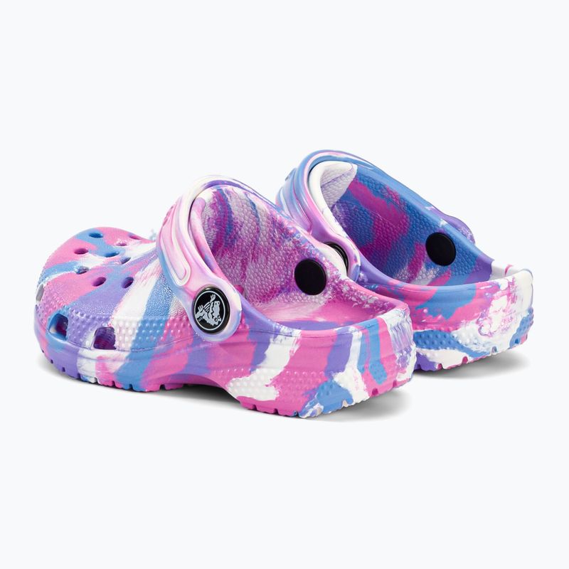 Crocs Classic Marbled Clog T цветни детски джапанки 206838-102 4