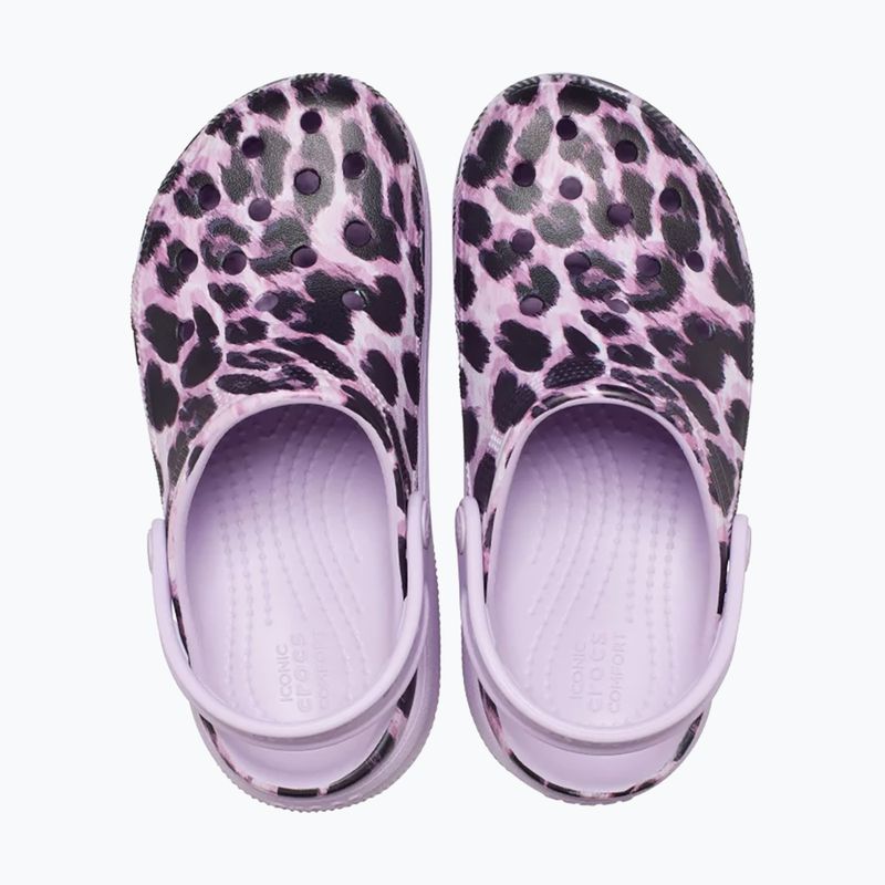 Crocs Cls Animal Cutie Clog Kids леопардови джапанки 13