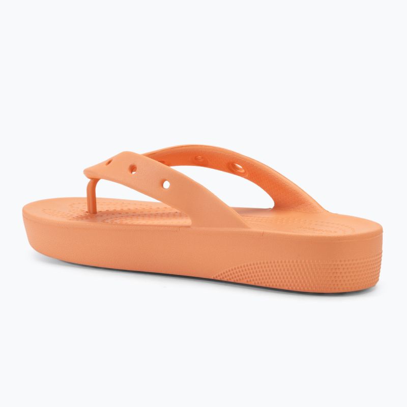 Дамски джапанки Crocs Classic Platform papaya 3