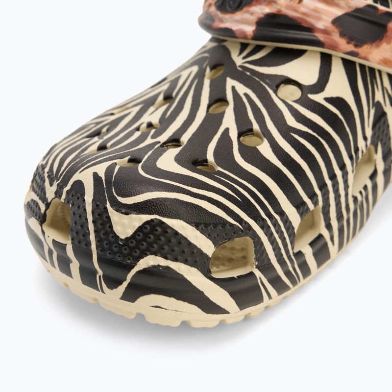 Джапанки Crocs Classic Animal Remix bone/multi animal 8