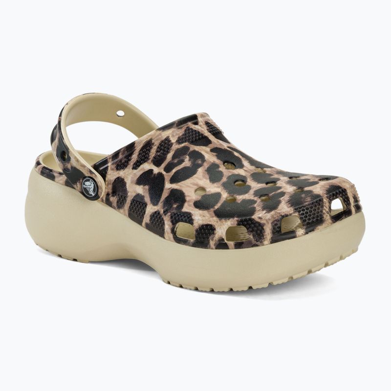 Дамски чехли Crocs Classic Platform Animal Remix bone/leopard 2