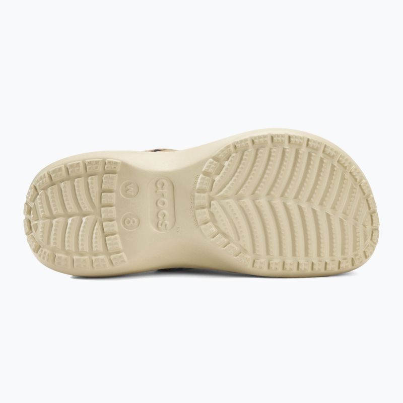 Дамски чехли Crocs Classic Platform Animal Remix bone/leopard 5