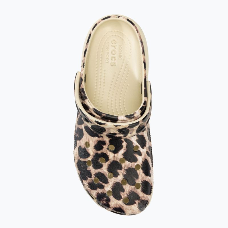 Дамски чехли Crocs Classic Platform Animal Remix bone/leopard 6
