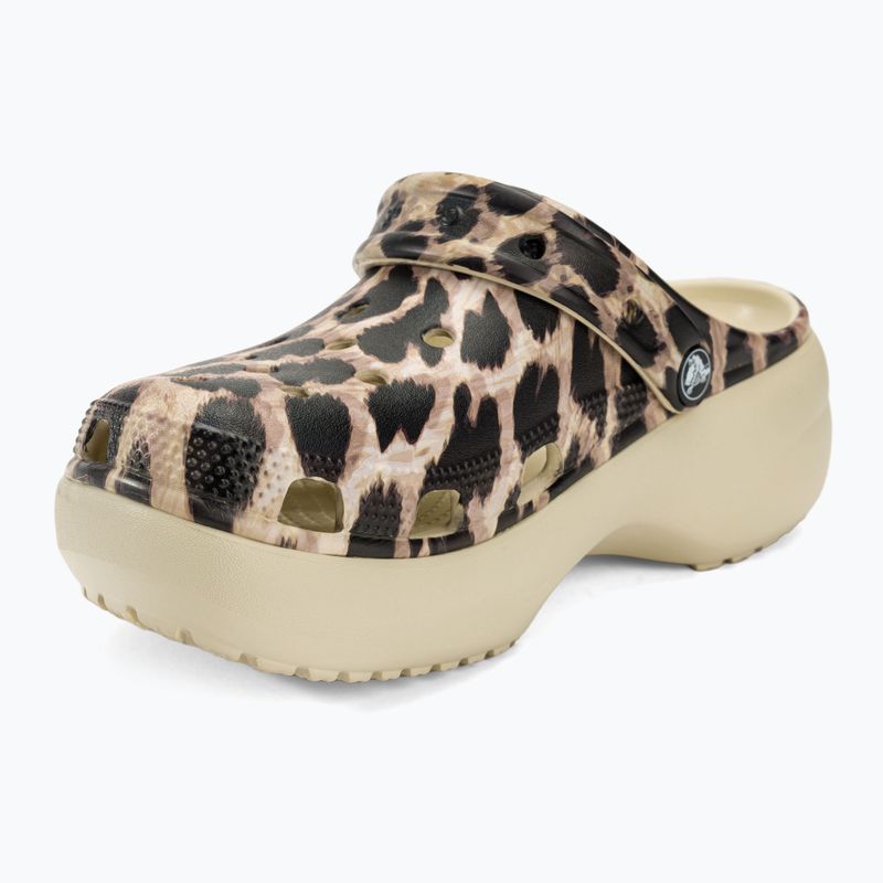Дамски чехли Crocs Classic Platform Animal Remix bone/leopard 8