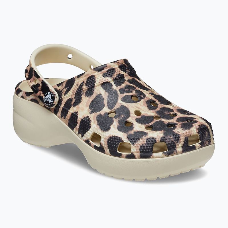 Дамски чехли Crocs Classic Platform Animal Remix bone/leopard 9