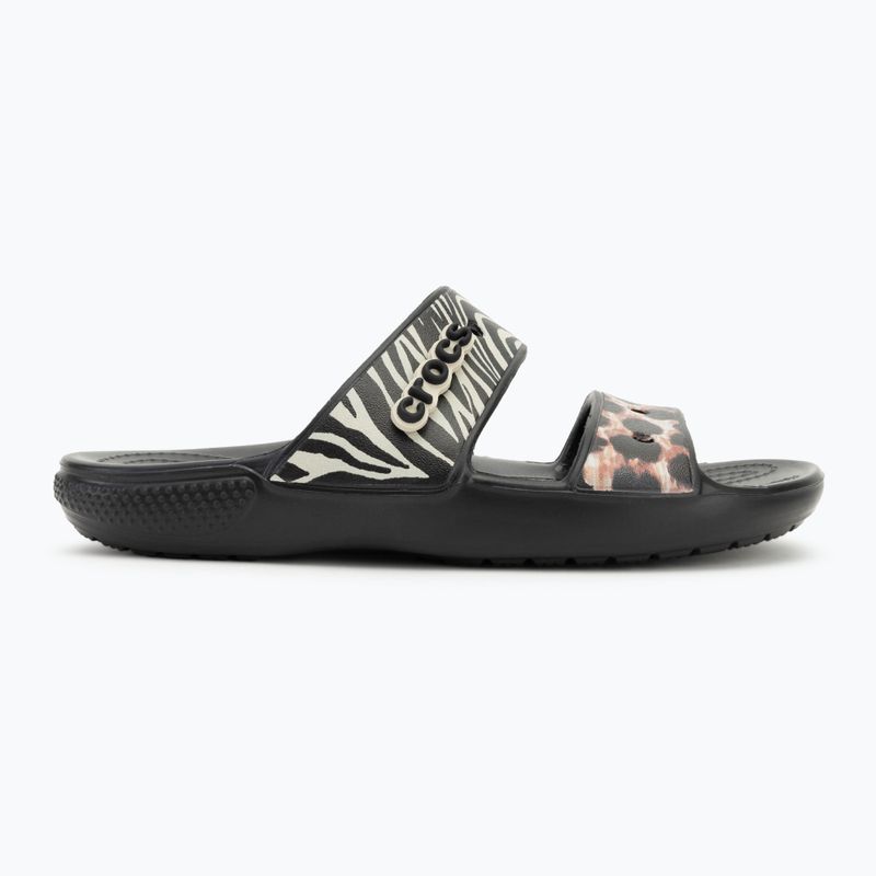 Crocs Classic Animal Remix Slide black/multi джапанки 2