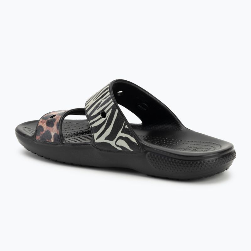 Crocs Classic Animal Remix Slide black/multi джапанки 3