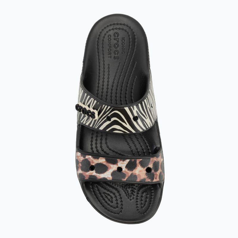 Crocs Classic Animal Remix Slide black/multi джапанки 5