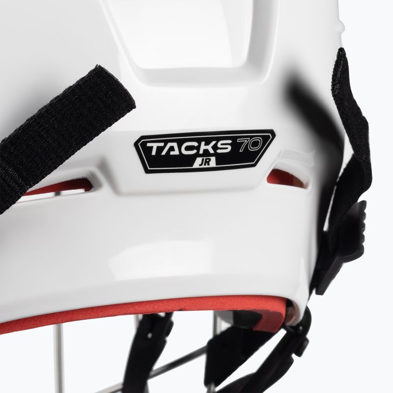 Детска хокейна каска CCM Tacks 70 Combo бяла 4109867 8