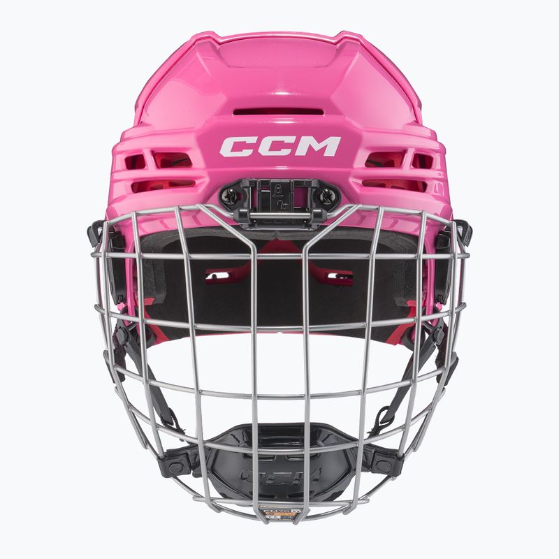 Детска хокейна каска CCM Tacks 70 Combo JR pink 3