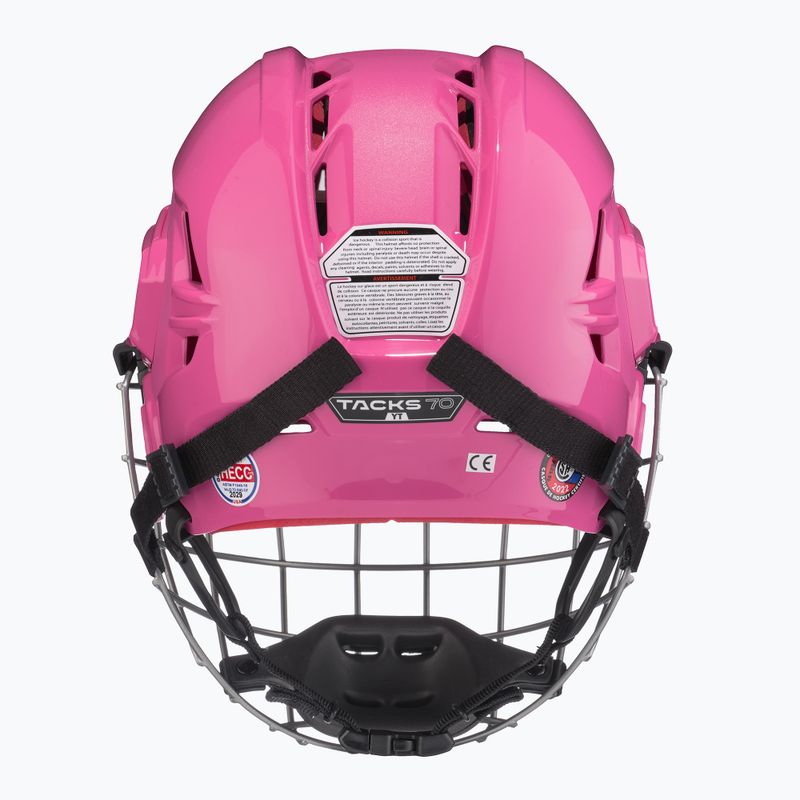 Детска хокейна каска CCM Tacks 70 Combo JR pink 4