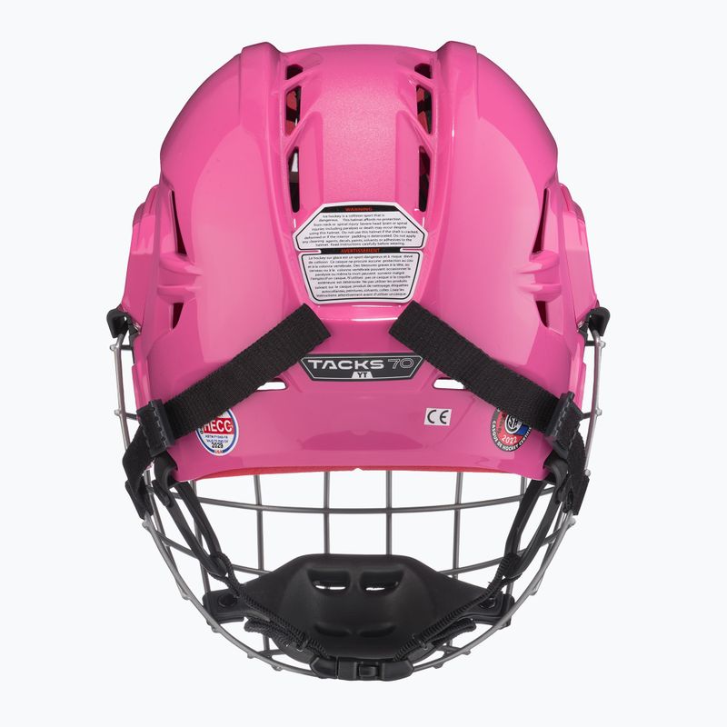 Детска хокейна каска CCM Tacks 70 Combo pink 4