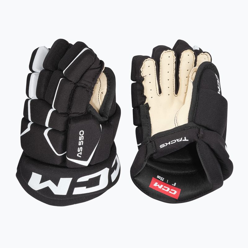 Детски хокейни ръкавици CCM Tacks AS-550 YTH black/white