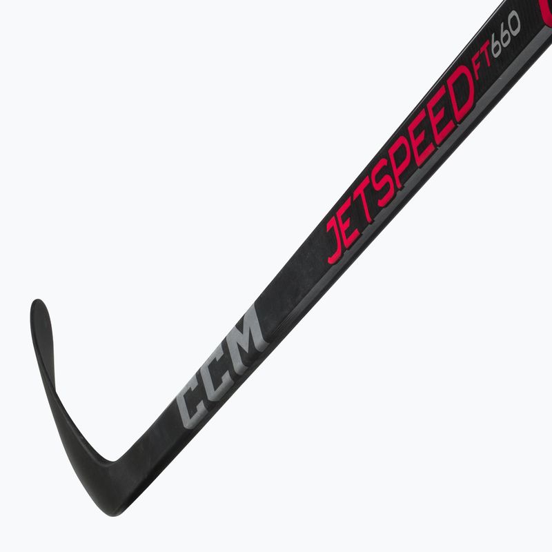 Детски стик за хокей CCM JetSpeed FT660 YTH black 3