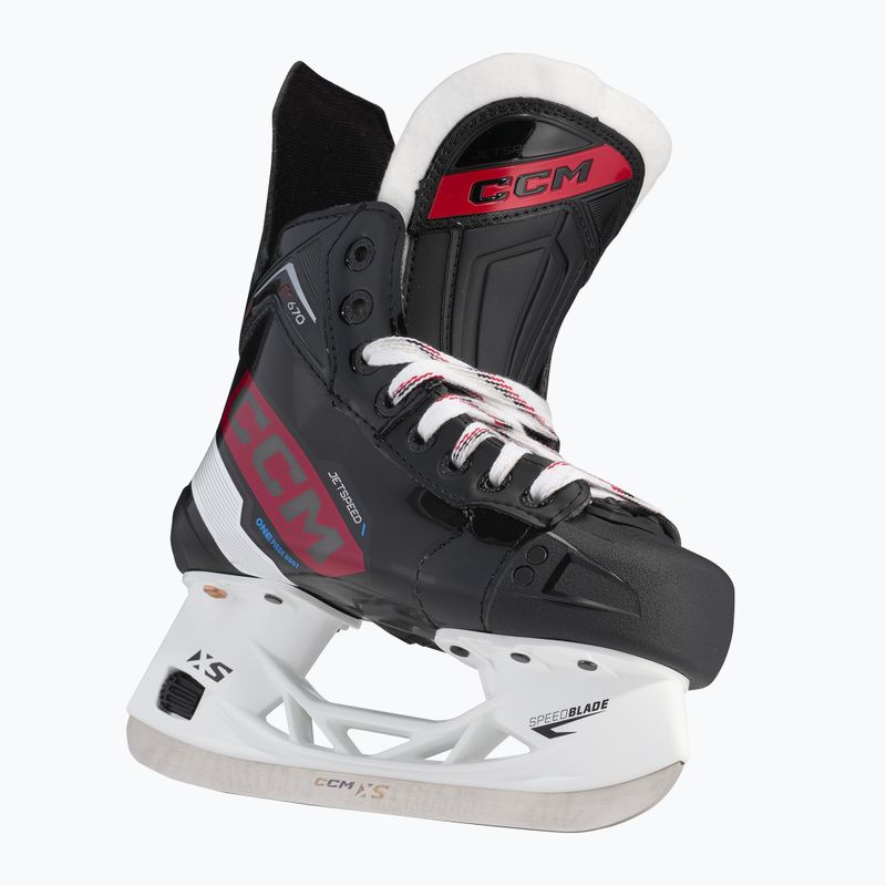 Детски кънки за хокей CCM JetSpeed FT670 JR black 2