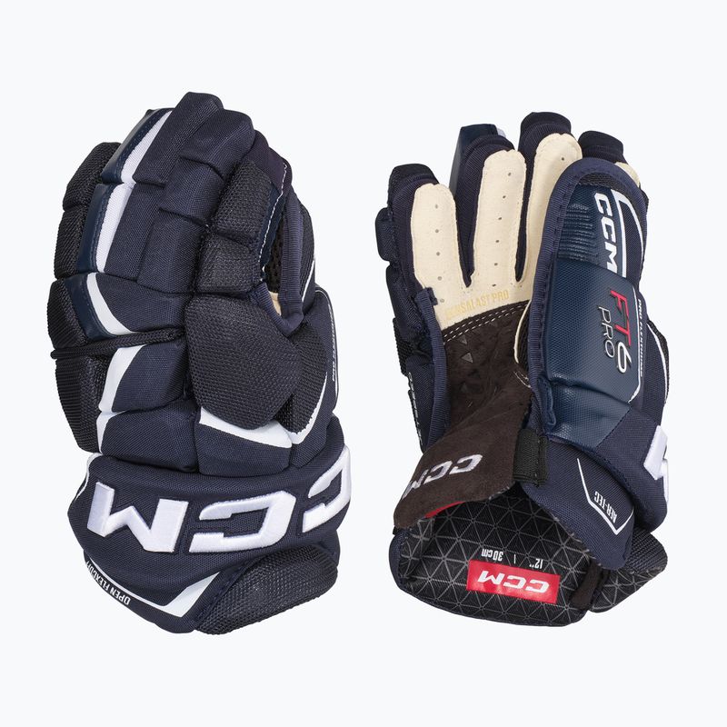 Ръкавици за хокей CCM JetSpeed FT6 Pro SR navy/white