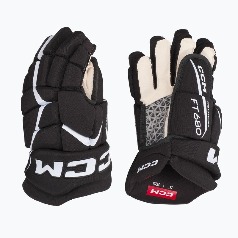 Ръкавици за хокей CCM JetSpeed FT680 SR black/white