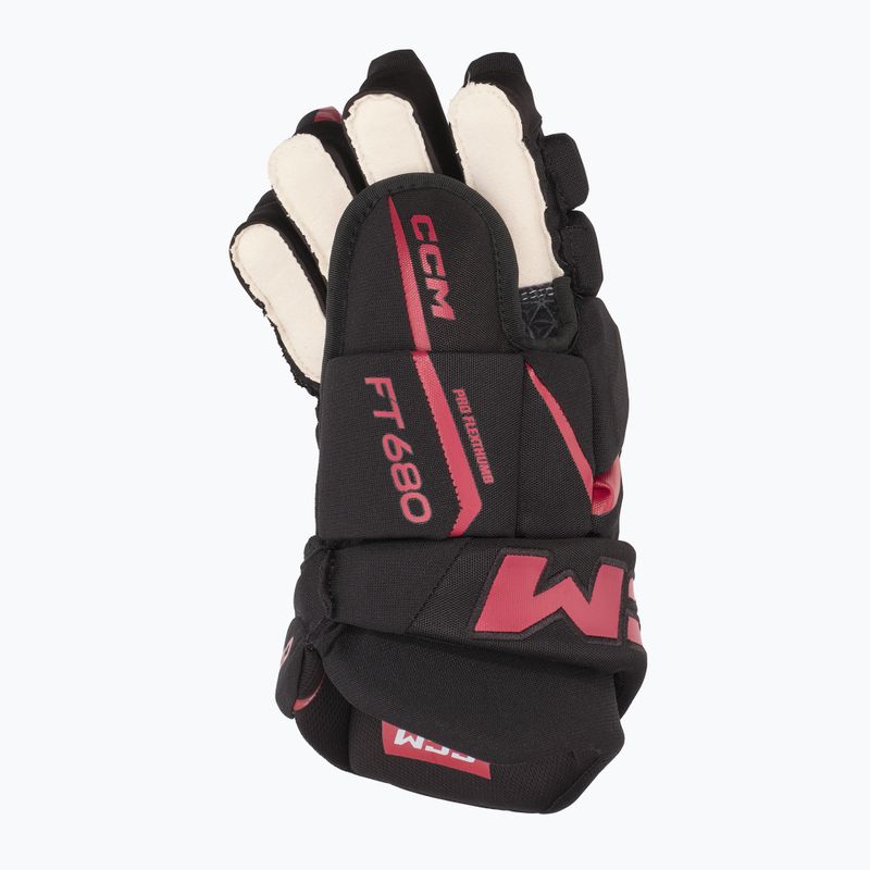 Ръкавици за хокей CCM JetSpeed FT680 SR black/red 3