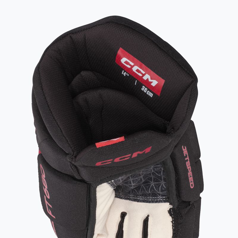 Ръкавици за хокей CCM JetSpeed FT680 SR black/red 4