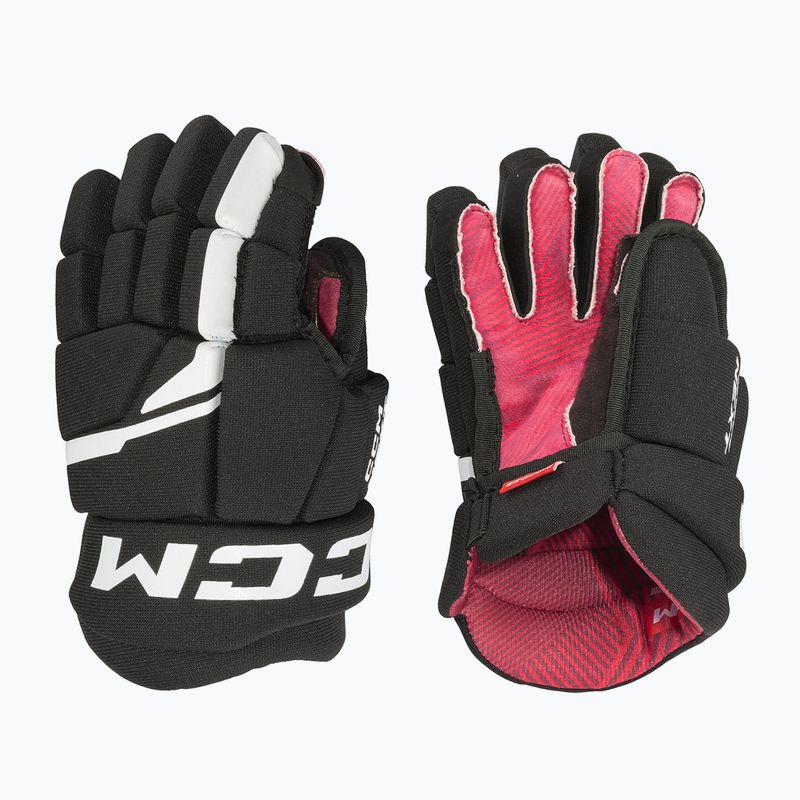 Детски ръкавици за хокей CCM Next YTH черни/бели