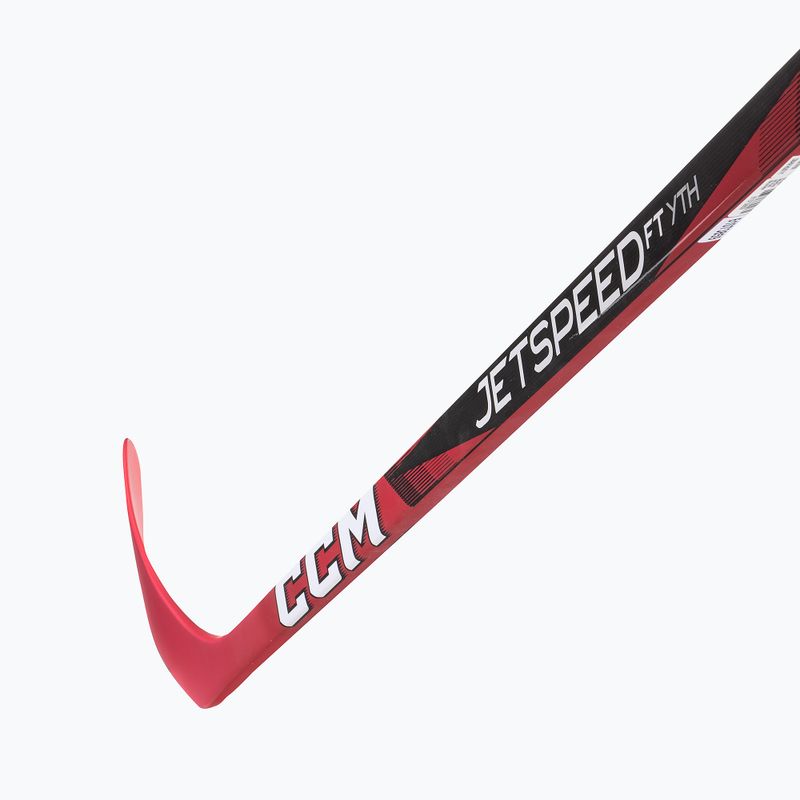 Детски хокеен стик CCM JetSpeed FT Youth black/red 3