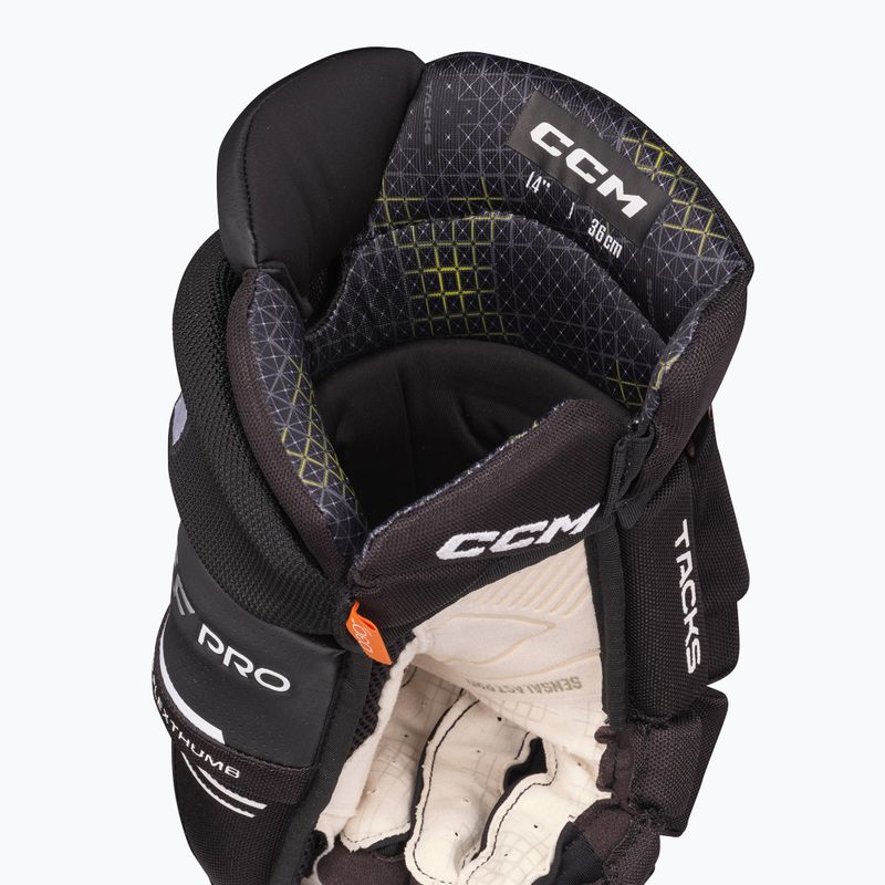 Ръкавици за хокей CCM Tacks XF Pro SR черни/бели 4
