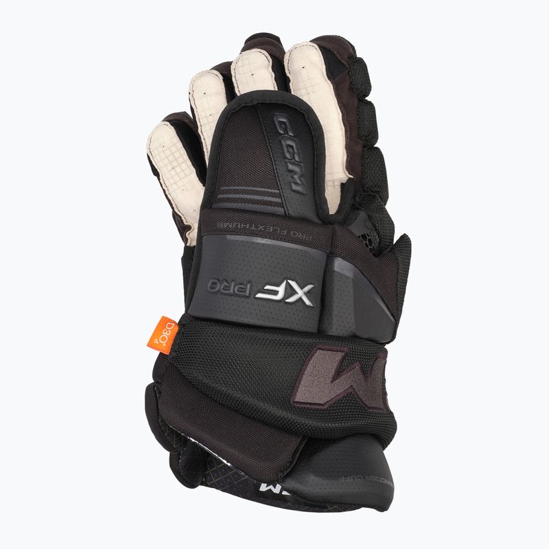 Ръкавици за хокей CCM Tacks XF Pro SR черни/сиви 2