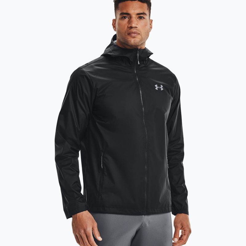 Under Armour Forefront Rain 001 мъжко яке за тренировка черно 1321439