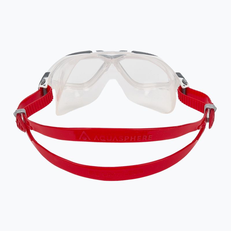 Маска за плуване Aquasphere Vista white/red/clear 4