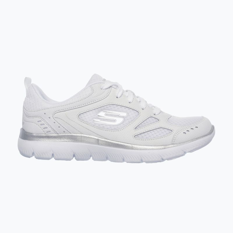 Дамски обувки за обучение SKECHERS Summits Suited white/silver 7