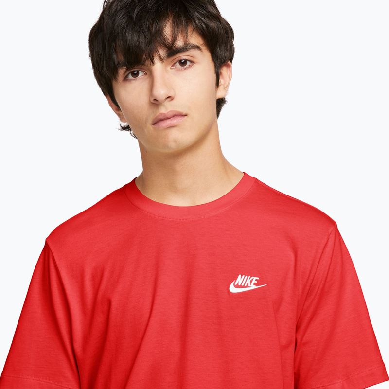 Мъжка тениска Nike Sportswear Club university red/white 3