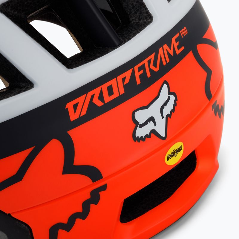 Каска за велосипед FOX Dropframe Pro Dvide оранжева/черна 29396 7