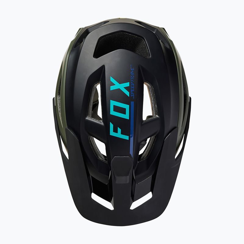 Каска за велосипед Fox Racing Speedframe Pro Blocked черно-зелена 29414_532 9
