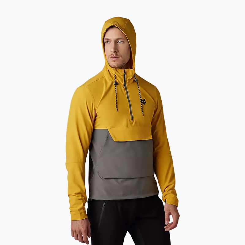 Мъжко яке за колоездене Fox Racing Ranger Wind Pullover yellow-grey 31038_496 7