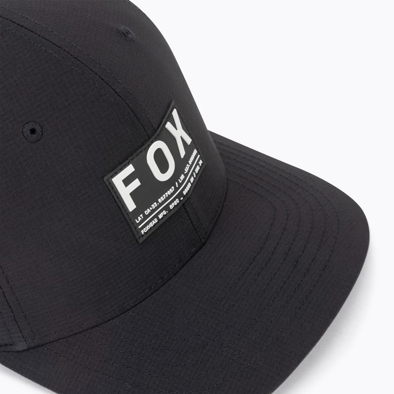 Мъжки Fox Racing Non Stop Tech Flexfit бейзболна шапка черна 3