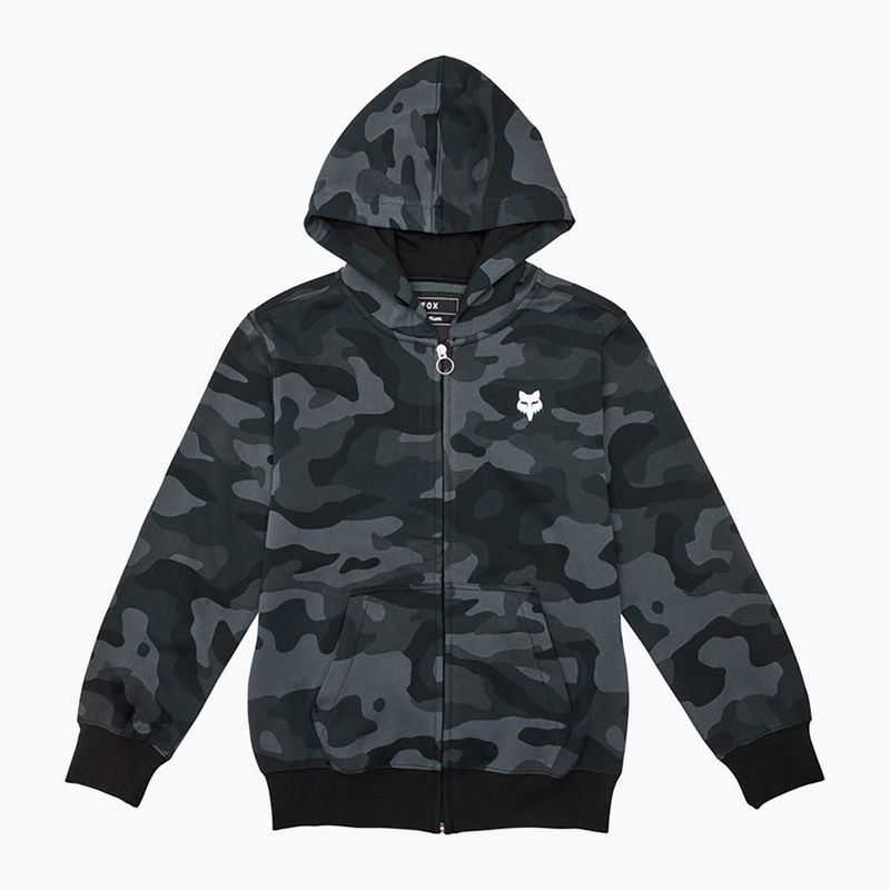 Детски суитшърт Fox Racing Fox Head Camo Full Zip Jr black camo