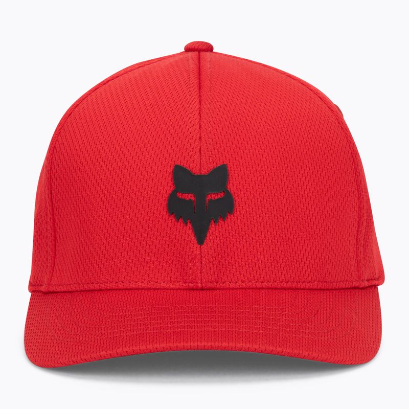 Мъжки Fox Racing Fox Head Tech Flexfit шапка пламък червено 2