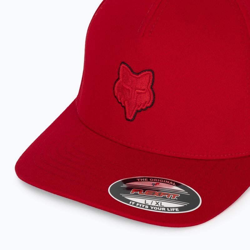 Шапка с козирка Fox Racing Fox Head Flexfit flame red 3