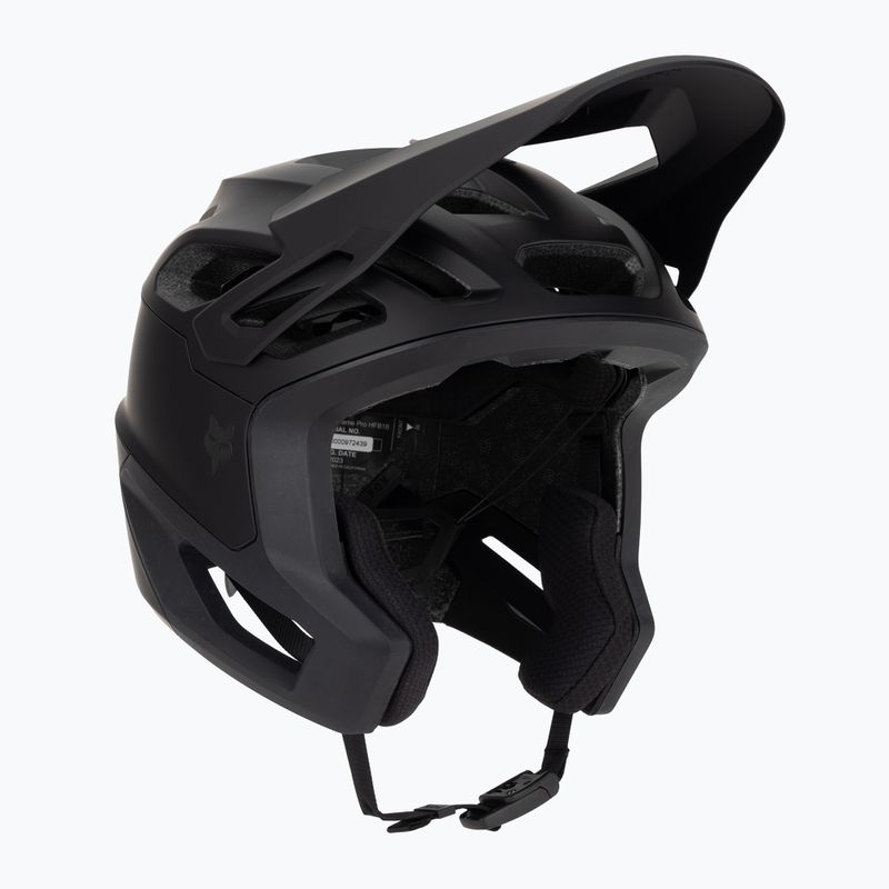 Fox Racing Dropframe Pro матова черна велосипедна каска 8