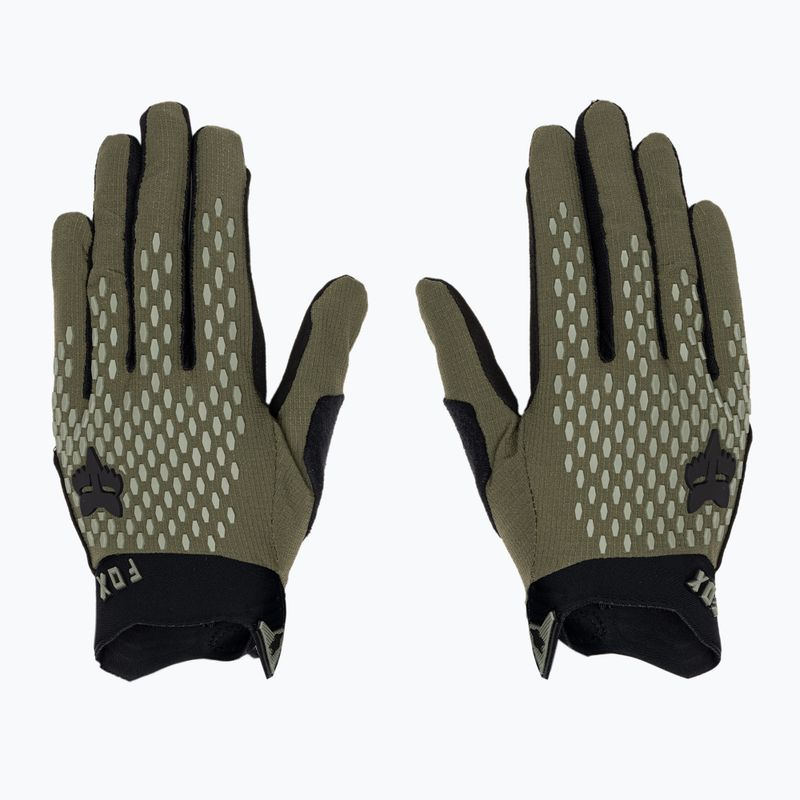 Мъжки ръкавици за колоездене Fox Racing Defend olive green 3