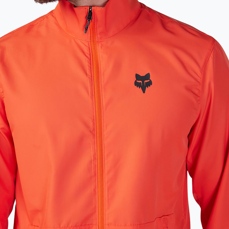 Мъжко яке за колоездене Fox Racing Ranger Wind orange flame 3