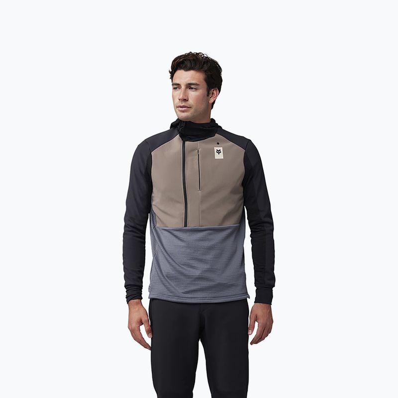 Мъжки суитшърт Fox Racing Defend Thermal Hoodie ash