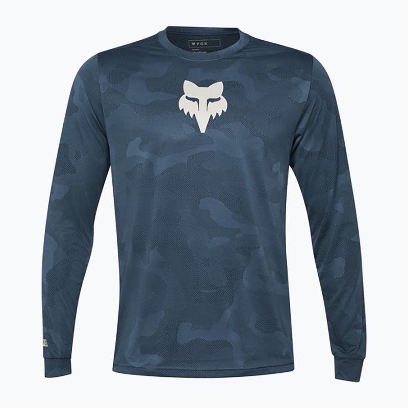 Мъжки колоездачен анцуг с дълъг ръкав Fox Racing Ranger Tru Dri dark vintage blue