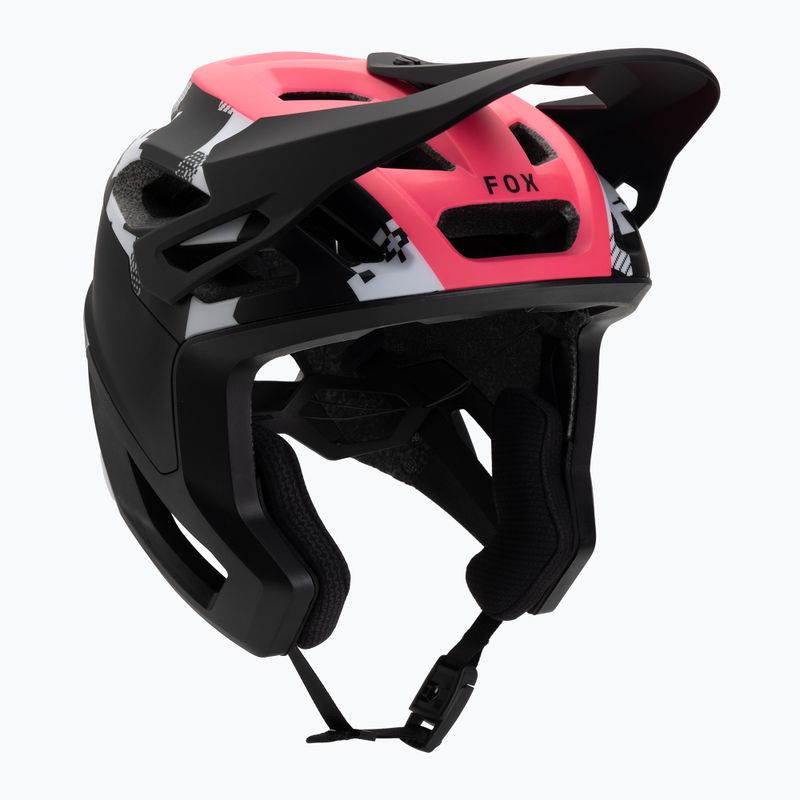 Fox Racing Dropframe Pro Digi Image черна/бяла велосипедна каска 8