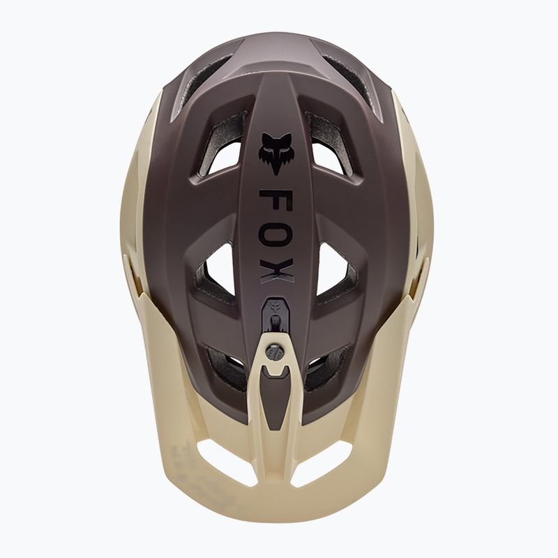 Fox Racing Speedframe 5050 крем каска за велосипед 4